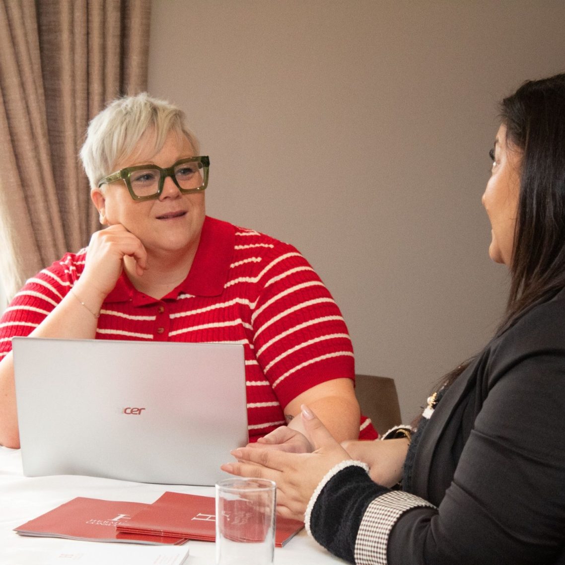 Erin Coleclough working with an SME client - recruitment and HR support combined